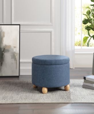 18.5" Fabric Baynes Storage Ottoman