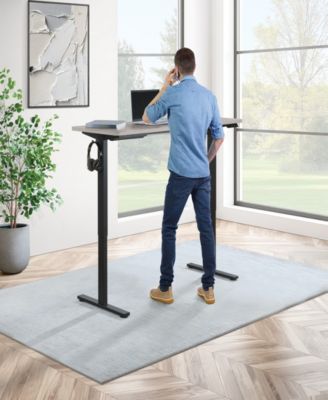 59" Wood Primo Sit to Stand Electric Height Adjustable Desk