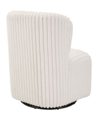 30.75" Fabric Lucia Swivel Accent Chair