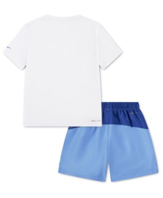 Boys' 4-7 Dri-FIT Crewneck T-Shirt and Woven Shorts, 2-Piece Set