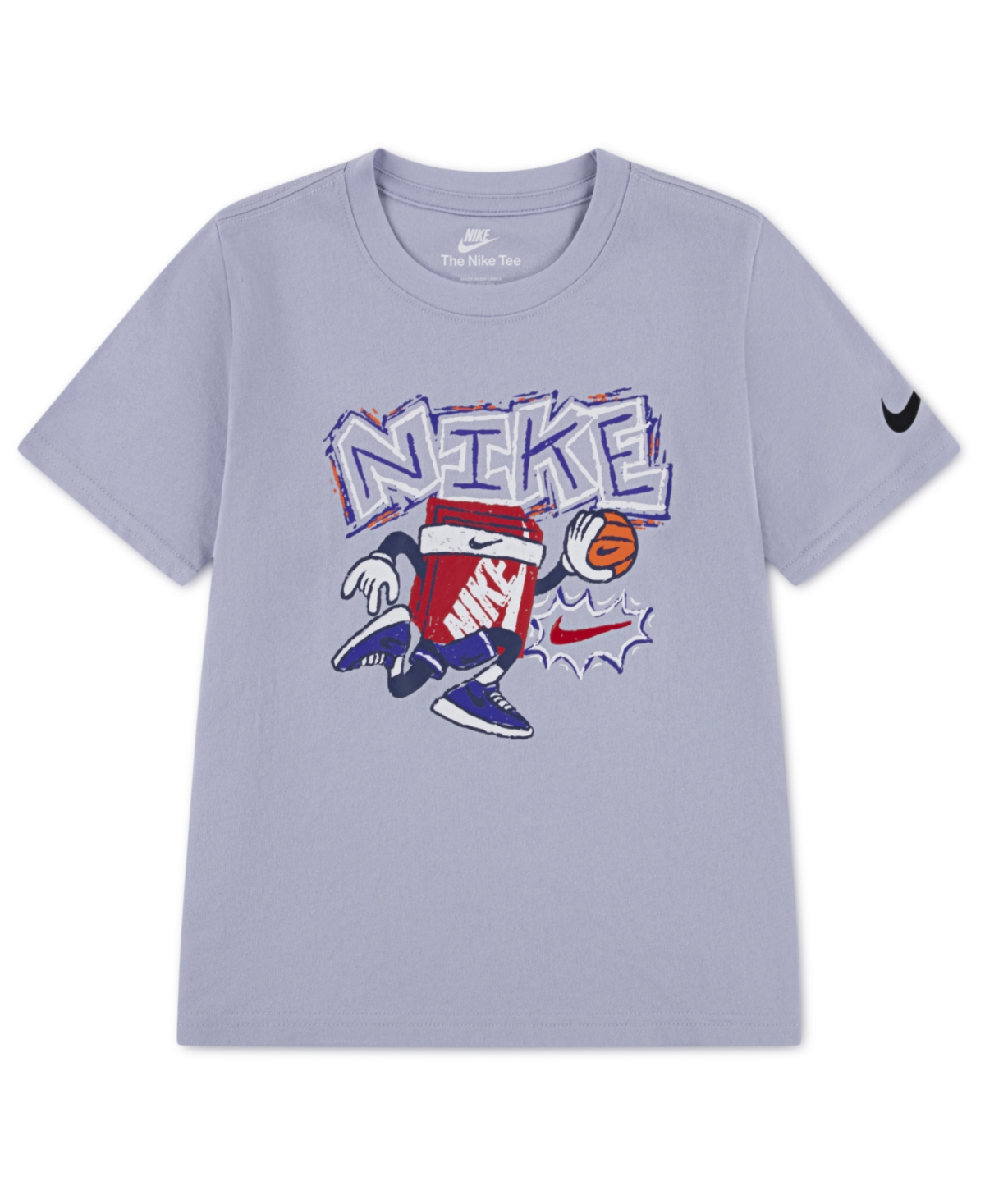 Nike Boys' 4-7 Boxy Basketball Short-Sleeve T-Shirt