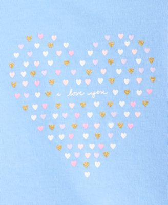 Toddler Girls' 2T-4T Mix and Match I Love You Heart T-Shirt