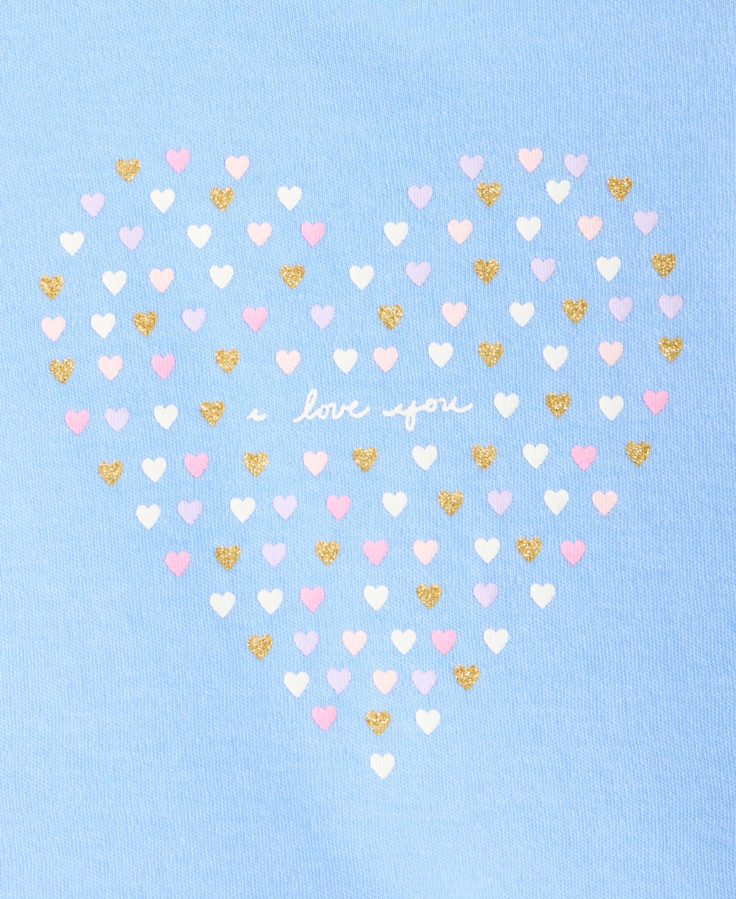 Baby Girls' 3M-24M Mix and Match I Love You Heart T-Shirt