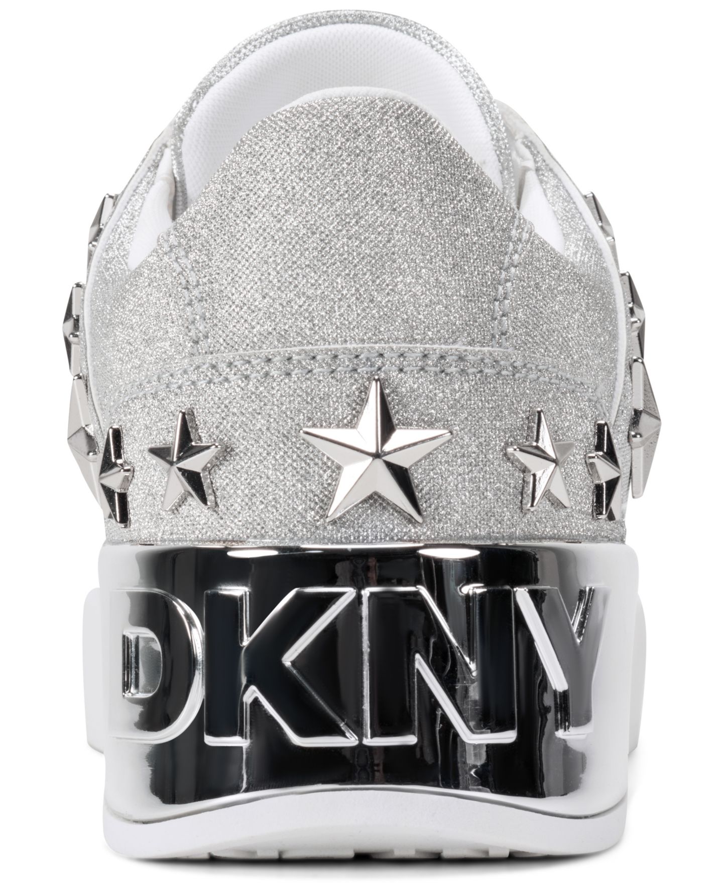 Женские кроссовки DKNY Manserra Lace-Up, цвет: Серебряный — фото 3