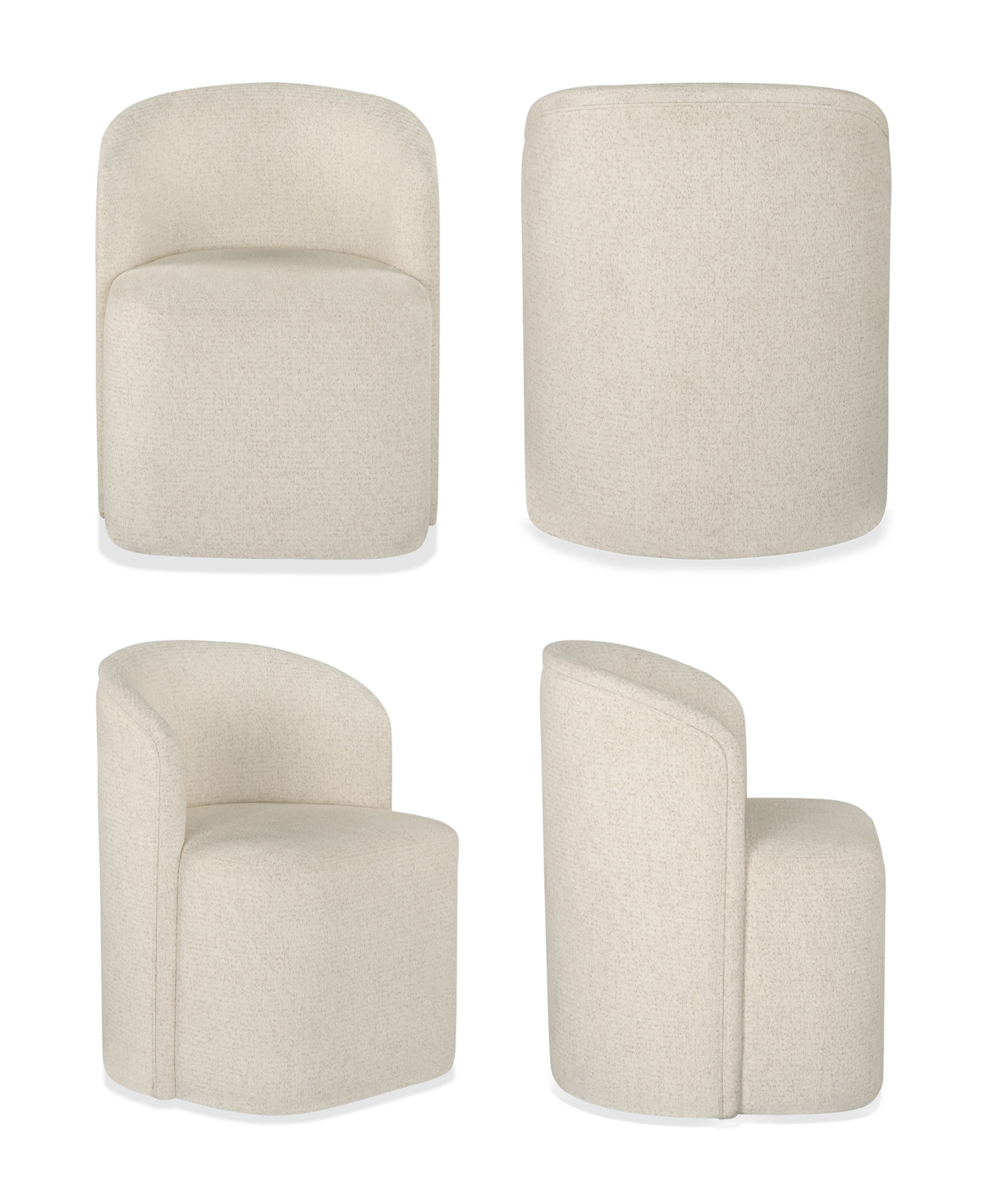 Furniture Marcel 4-Pc. Upholstered Barrel Side Chairs