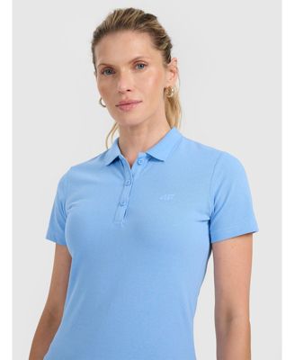 Women's slim polo shirt - navy blue