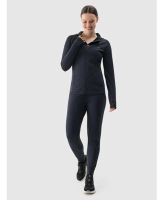 Women's regular quick-dry training sweatshirt - black