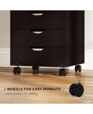 5 Drawer Filing Cabinet Home Office Mobile for Paper, Accessories