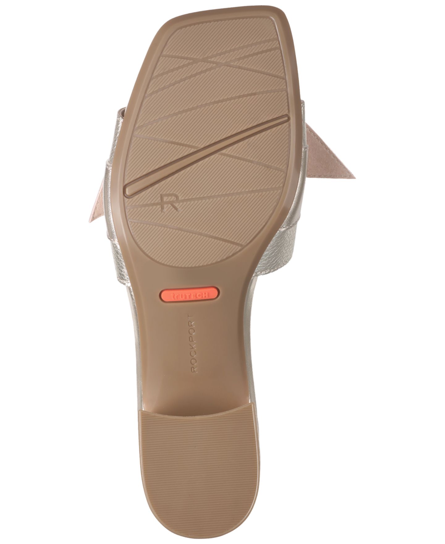 Женские сандалии Rockport Carsie Square Toe Dress Sandals, цвет: Золотой — фото 5
