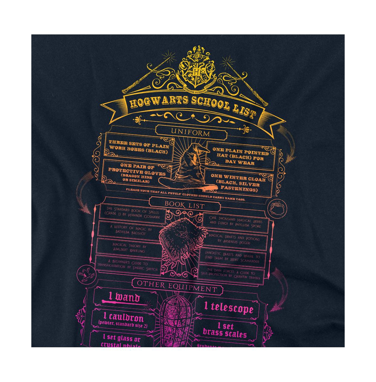 Harry Potter Men's Hogwarts School List T Shirt