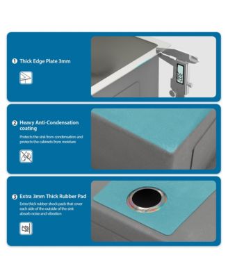 30inch Undermount Double Bowl Kitchen Sink 16G T304 Stainless Steel 50 and 50 Split 30x19x10inch 10inch Deep Sink with Full Accessories