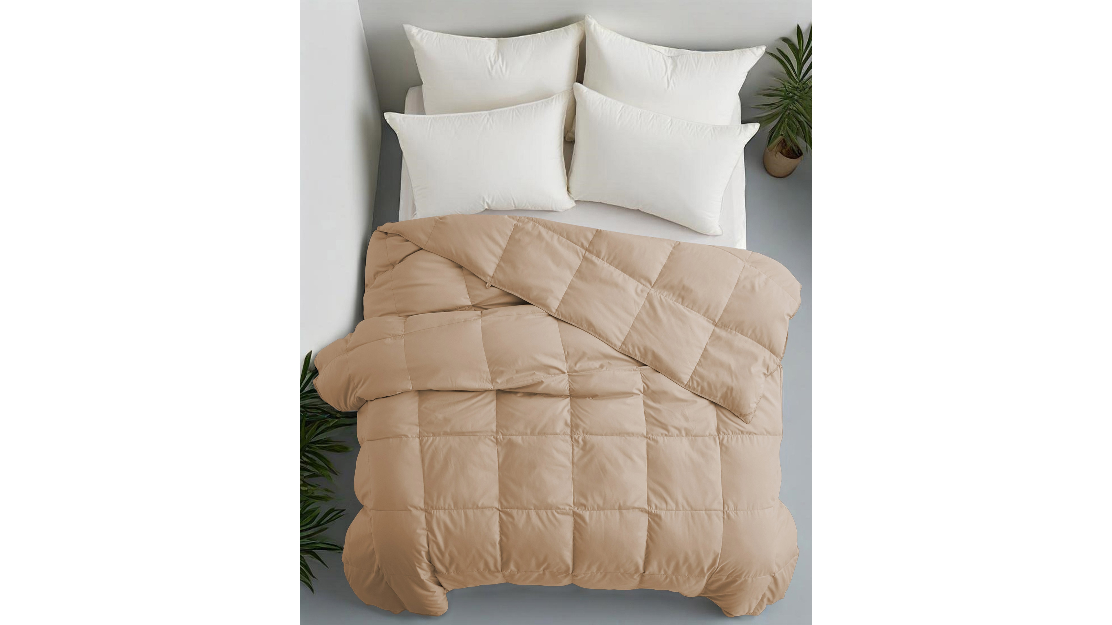 Unikome Lightweight Goose Down Feather Comforter, Twin