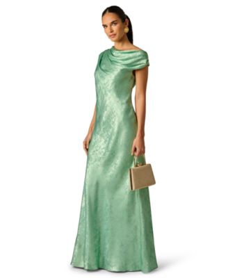 Women's Foiled Off-The-Shoulder Ball Gown