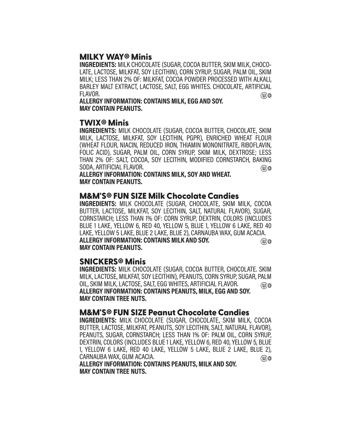 Mars Chocolate Favorites Minis Size Candy Bars Assorted Variety Mix Bag, 62.6 oz