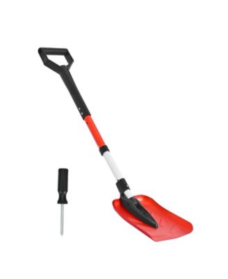 Foldable Snow Shovel, 9" Wide, Adjustable 36"-40", D-Handle, Lightweight Aluminum Alloy, Car/Camping