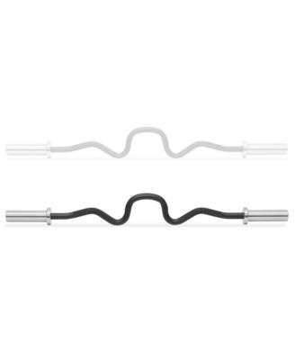 47" Super Curl Olympic Barbell -9.5KG 28mm Grip 400LB Capacity 4 Needle Bearing 2" Weightlifting Bar