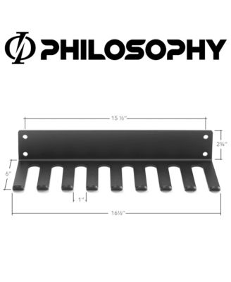 Accessory Rack Organizer, 9 Prong, Wall Mounted Multi-Purpose Workout Equipment Storage