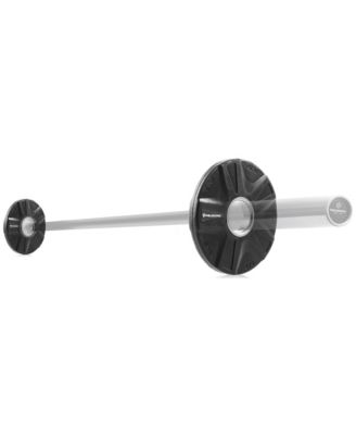 Set of 2 Rubber Coated 2-inch Olympic Grip Weight Plates (5 LB each) for Weightlifting