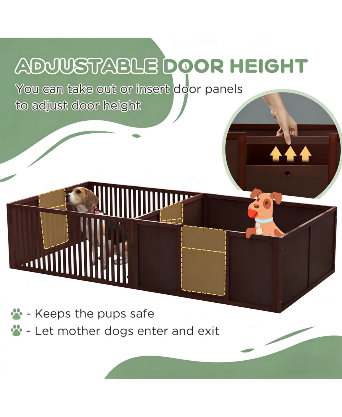 Aostirmotor 81" Extra Large Whelping Box