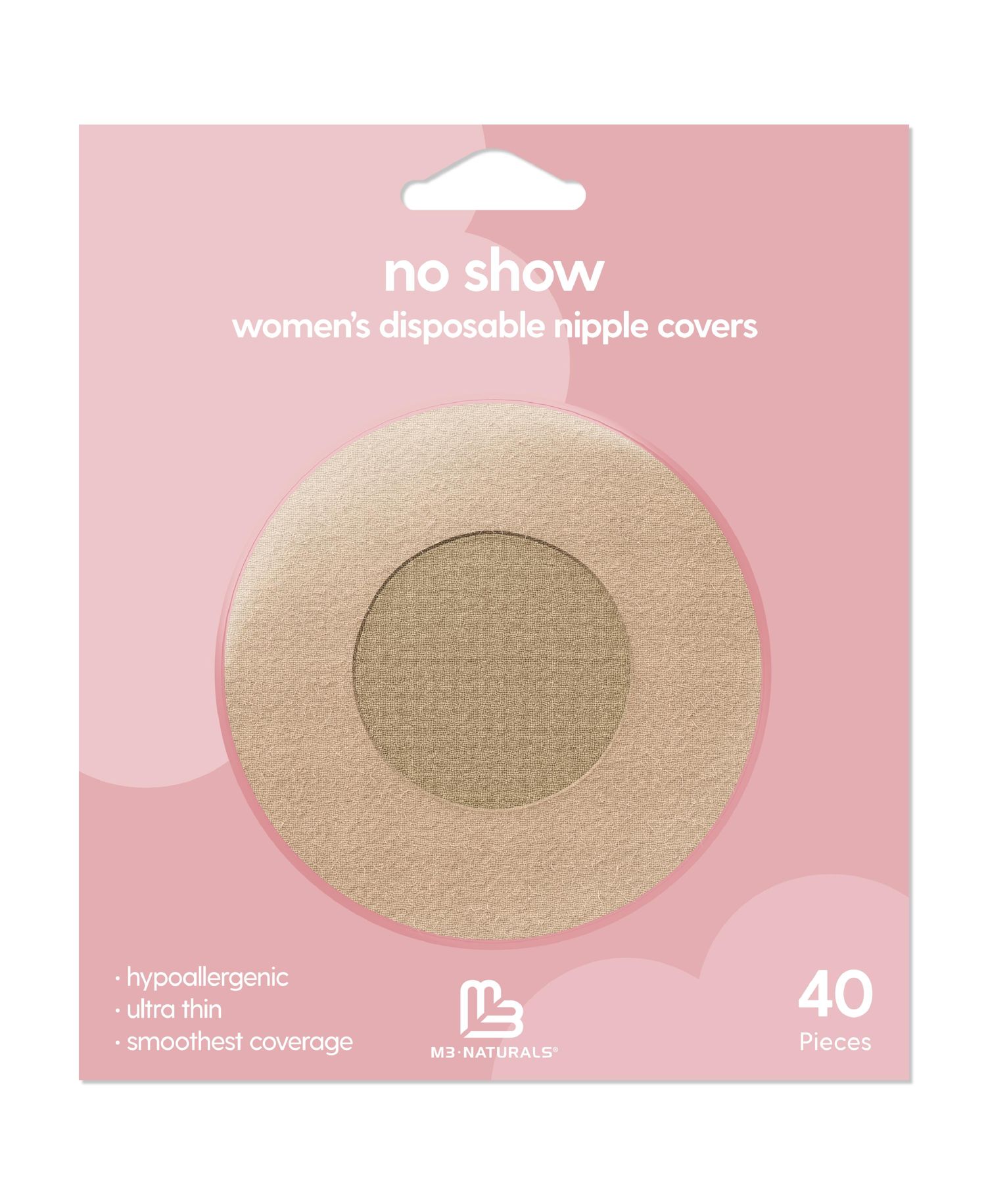 Disposable Nipple Covers for Women | Hypoallergenic & Breathable Nipple Covers | Seamless, Single-Use & Medical Grade, 40 Count