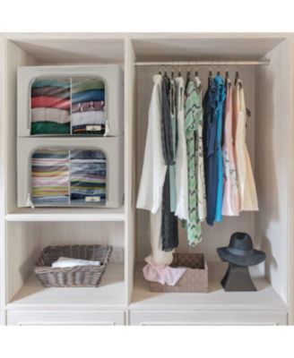 2 Pack Large Foldable Storage Box - Metal Frame, Oxford Fabric, Large Window & Handles