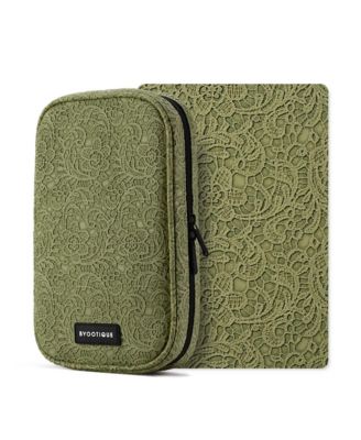 Travel Makeup Brush Holder Bag Cosmetic Brush Organizer Rococo Green