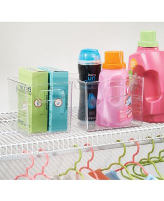 Pantry Storage Bin with Handles - Set of 2 - Clear