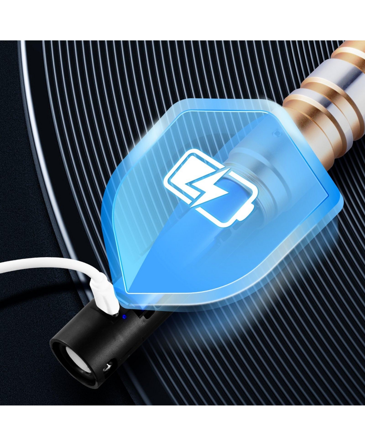 Sugift Gold Light Up Sword with 12 Rgb Colors & Sound, Rechargeable Toy