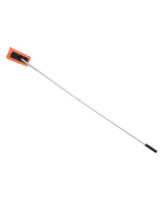 Snow Roof Rake, 17.7" Foam Blade, 7.3-18.4 ft Adjustable, Extension Tubes, Non-Slip Handle, Roof Scraper