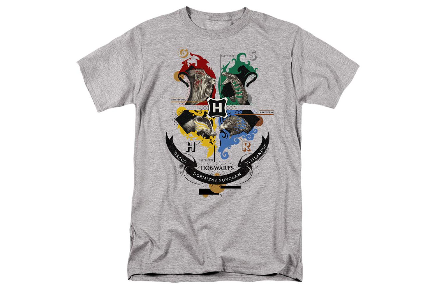 Men's Hogwarts Magicial Mischief Level Up Crest T Shirt
