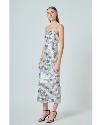 Women's Sequin Midi Dress