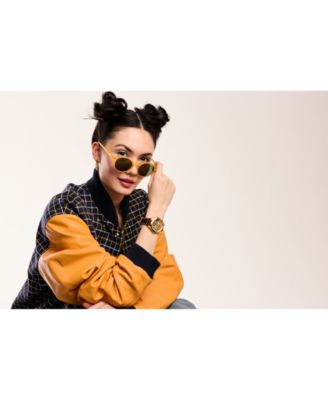 Eco-Drive Men's Disney Brown Leather Strap Watch 41mm