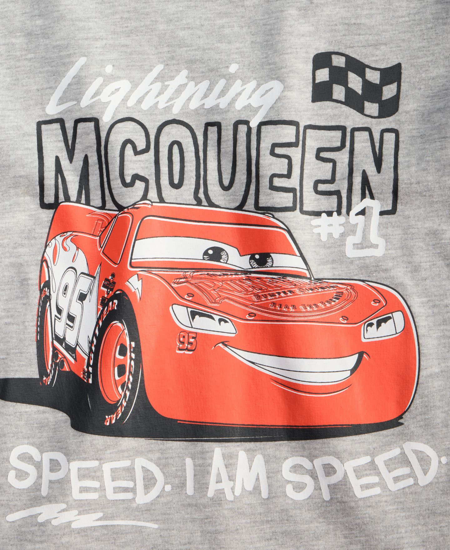 Футболка Epic Threads Lightning McQueen T-Shirt для мальчиков-малышей, цвет: Sterling Hthr — фото 4