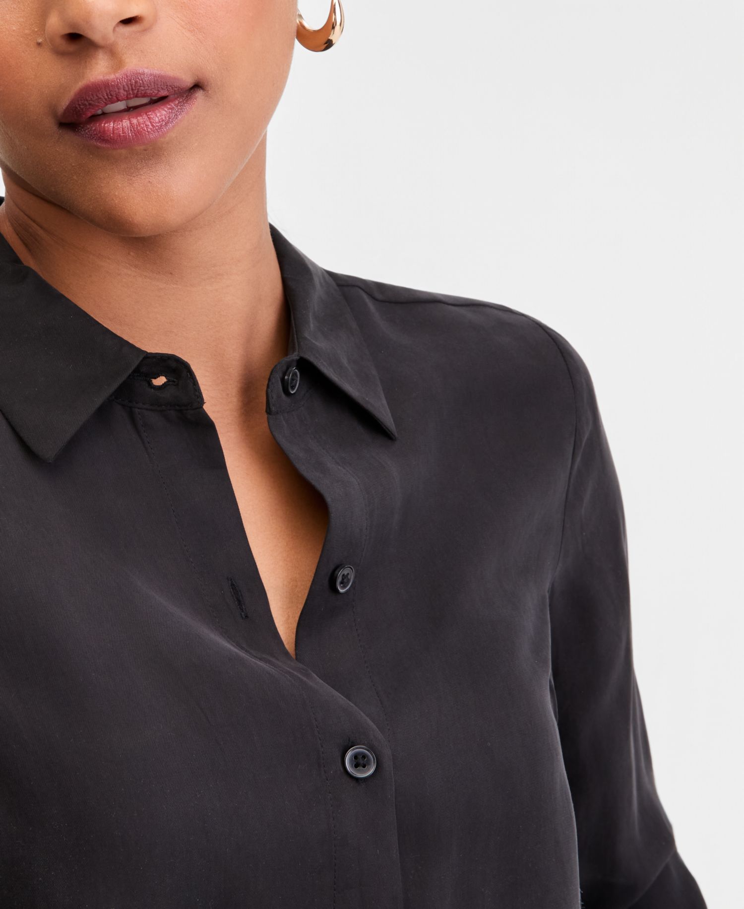 Women's Gathered-Hem Shirt
