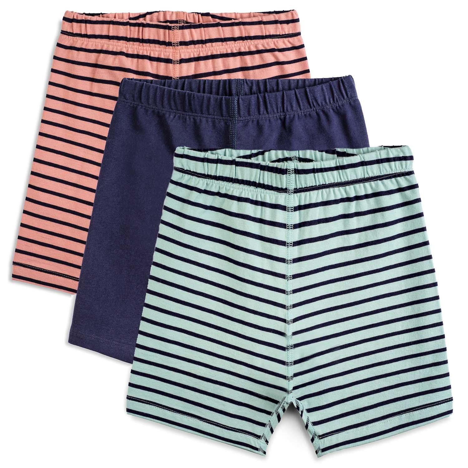 Girls Fair Trade Organic Cotton Bike Shorts 3-pack