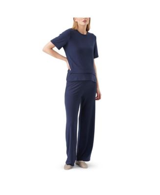 Maternity Ripe Cindy Rib Pant Navy