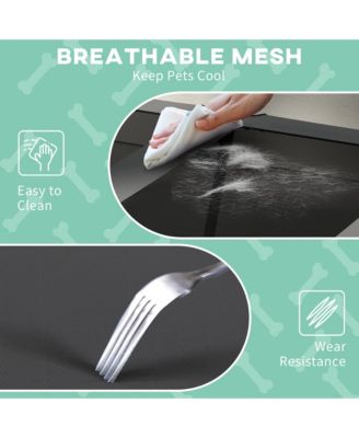 Elevated Dog Bed with Canopy, Raised Outdoor Pet Bed for Camping