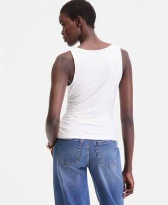 Women's Ruched Double-Layer Tank