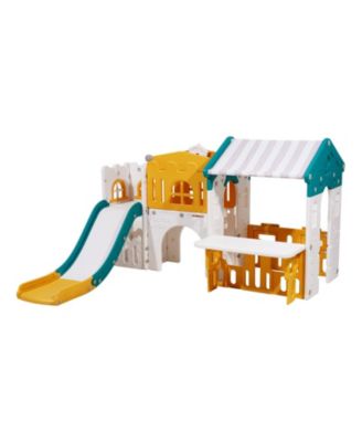 HDPE Playset for Toddlers with Slide, Basketball & Telescope