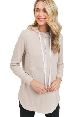 Maternity Half Zip Hoodie