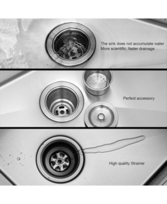 21x18x9 Inch Undermount Stainless Steel Kitchen Sink 16 Gauge 304 Single Bowl With Drain Assembly