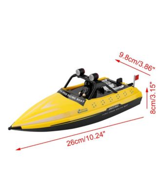 2.4GHz RC Jet Speedboat, 10 mph High-Speed Racing Boat with Safe Enclosed Propeller