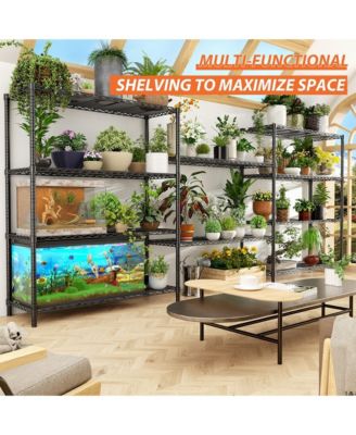 5-Tier 48 in W x 72 in H x 20 in D Height Adjustable Garage Wire Shelving Unit