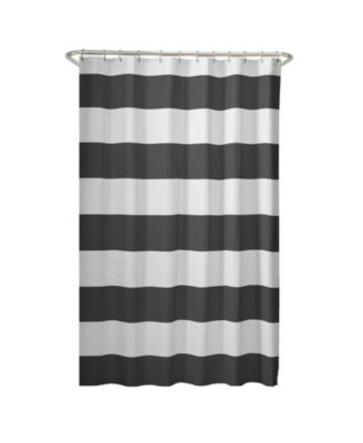 72 x 70 inch Polyester Striped Shower Curtain