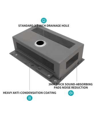 33x22x10inch 16 Gauge T304 Stainless Steel Drop In Waterfall Workstation Kitchen Sink with Pull Down Faucet and Cup Washer
