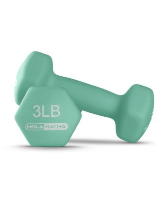 1, 2 and 3 lb Neoprene Dumbbell Strength Training Weight Set with Rack