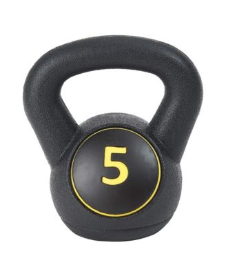 BalanceFrom Wide Grip Kettlebell Fitness Exercise Weights, 5, 10, and 15 Pounds