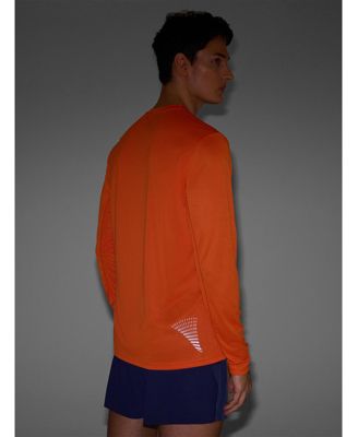 Men's quick-drying running longsleeve - orange
