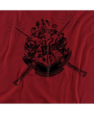 Men's Hogwarts Crest With Wands T Shirt