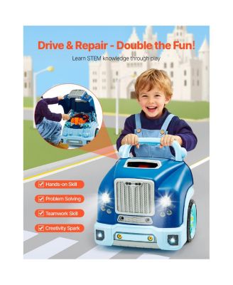 Kids Engine Toy with 60 Pieces and Removable Car Repair Parts